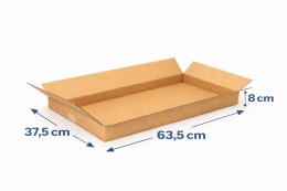 Karton klapowy pudło 635x375x80mm Paczkomat InPost gab.A 480g/m2 3W 1szt.