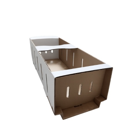 Karton łubianka biała kobiałka tekturowa na owoce 2kg (390x135x110 zewn.) 1 szt.