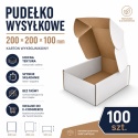 100 szt. Pudełko fasonowe karton wykrojnikowy 200x200x100mm (wymiary wewnętrzne)