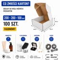 100 szt. Pudełko fasonowe karton wykrojnikowy 200x200x100mm (wymiary wewnętrzne)