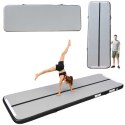 Air track materac gimnastyczny mata do ćwiczeń pompka 4m x 10cm szara