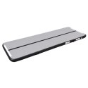 Air track materac gimnastyczny mata do ćwiczeń pompka 4m x 10cm szara