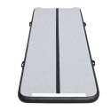 Air track materac gimnastyczny mata do ćwiczeń pompka 4m x 10cm szara