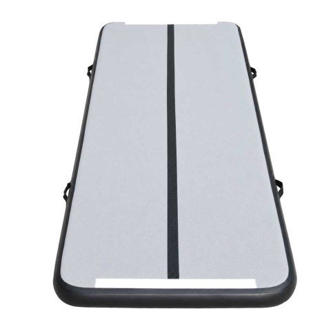 Air track materac gimnastyczny mata do ćwiczeń pompka 4m x 10cm szara