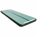 Air track materac gimnastyczny mata do ćwiczeń pompka 3m x 10cm zielona