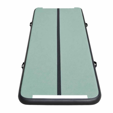 Air track materac gimnastyczny mata do ćwiczeń pompka 3m x 10cm zielona