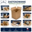Karton klapowy pudło 600x380x410mm Orlen Paczka gab. L 480g/m2 3W 1 szt.