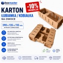 Karton łubianka kobiałka tekturowa na owoce 2kg (390x135x110 zewn.) 100 szt.