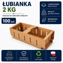 Karton łubianka kobiałka tekturowa na owoce 2kg (390x135x110 zewn.) 100 szt.