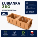 Karton łubianka kobiałka tekturowa na owoce 2kg (390x135x110 zewn.) 20 szt.