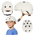 Kask rowerowy dla dziecka Trike Fix dziecięcy regulowany LED S 48-54cm beżowy