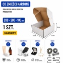 Pudełko fasonowe karton wykrojnikowy 200x200x100mm (wymiary wewnętrzne) 1 szt.