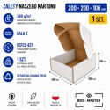 Pudełko fasonowe karton wykrojnikowy 200x200x100mm (wymiary wewnętrzne) 1 szt.