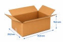 Karton klapowy pudło wysyłkowe 355x255x155mm (wymiar zewn.) Fala B 480g/m2