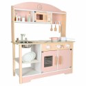 Kuchnia dla dzieci drewniana MDF MODERN CLASSIC akcesoria 81cm różowa