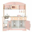 Kuchnia dla dzieci drewniana MDF MODERN CLASSIC akcesoria 81cm różowa