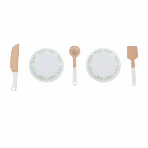 Kuchnia dla dzieci drewniana MDF MODERN CLASSIC akcesoria 81cm różowa