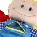 Lalka maskotka przytulanka zabawka edukacyjna nauka ubierania chłopiec
