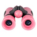 Lornetka dla dzieci do obserwacji ptaków nieba 8x 21mm HD pokrowiec różowa