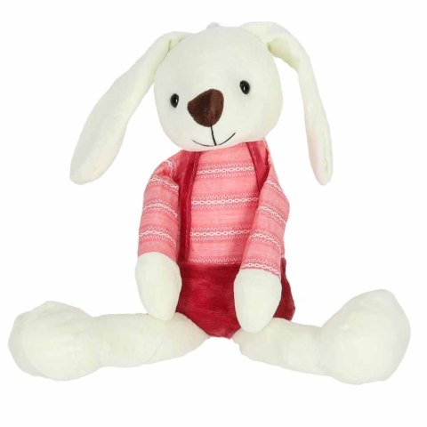 Maskotka pluszak przytulanka królik w czerwonych spodenkach 36 cm