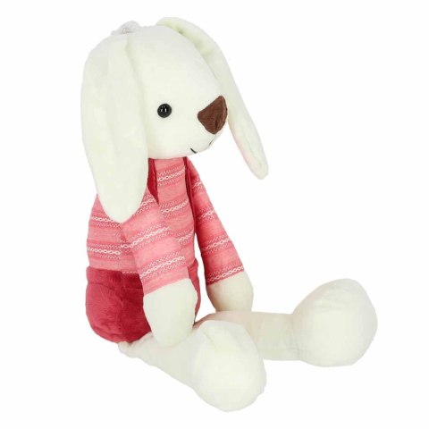 Maskotka pluszak przytulanka królik w czerwonych spodenkach 36 cm