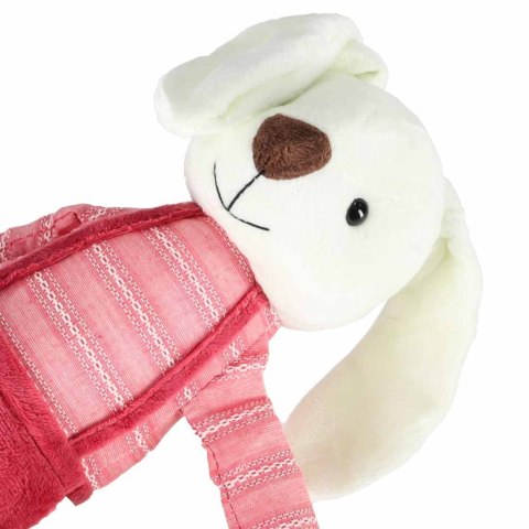 Maskotka pluszak przytulanka królik w czerwonych spodenkach 36 cm