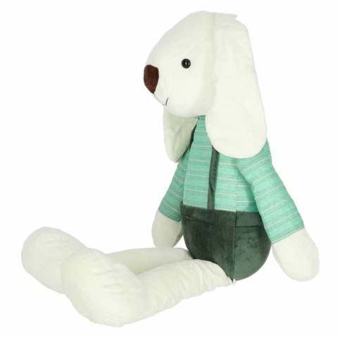 Maskotka pluszak przytulanka królik w zielonych spodenkach 70 cm