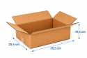 Karton klapowy pudło wysyłkowe 355x255x105mm (wymiar zewn.) Fala B 480g/m2