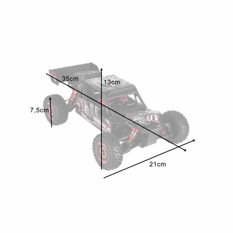 Samochód RC WLToys 124016 1:12 4WD bezszczotkowy Off-Road 75km/h RTR
