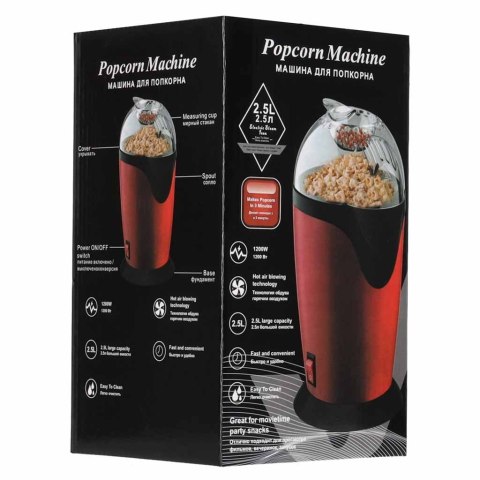 Maszyna maszynka do popcornu beztłuszczowa domowa urządzenie 1200W