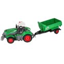 Traktor zdalnie sterowany ciągnik z przyczepą wywrotką 1:24 światła USB