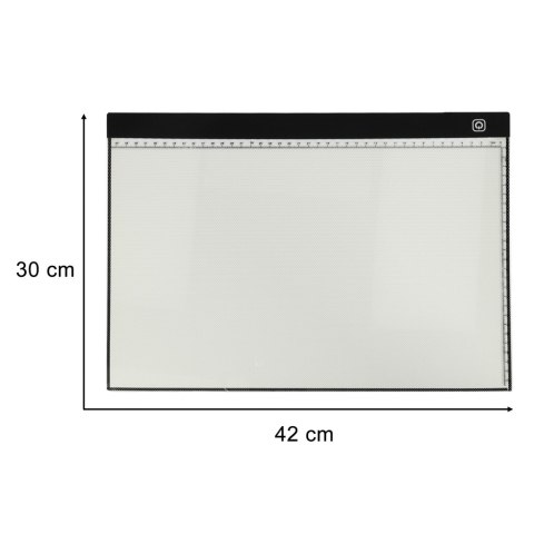 Deska kreślarska tablica tablet graficzny kalka do rysowania podświetlana LED A3